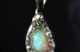 Lightning Ridge Crystal Opal Pendant – SOLD